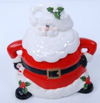 Fitz & Floyd Omnibus JOLLY OL SANTA Cookie Jar - VINTAGE